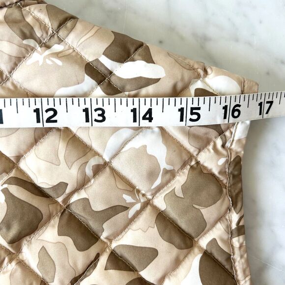 Eddie Bauer Tan Camo Print Quilted Goose Down Puffer Vest - Women's XL - Picture 10 of 12